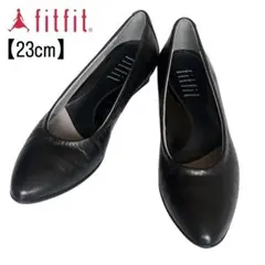 【Pyuさん専用】fitfit 23 レザー ポインテッドトゥ パンプス