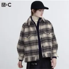 美品✨ユニクロシー UNIQLO：C オーバーサイズジャケット レディース S