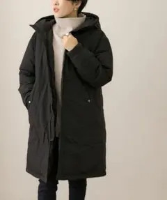 ☆アーバンリサーチ☆ ブラック　黒 フード付きロングダウンジャケット