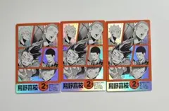 ハイキュー　購入特典　キャラクターカード　烏野高校 2年生