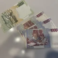 イタリアの旧通貨5000リラ1000リラ紙幣3枚セットのサムネイル
