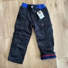 ミキハウス　DOUBLE B 黒パンツ サイズ100 フリース裏地付き