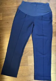 スウィートマミー マタニティ パンツ ズボン ネイビー L サイズ調整可能