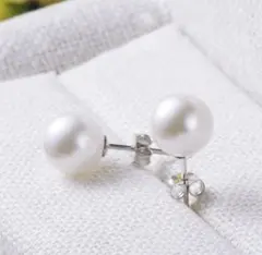 お見逃しなく✌️シルバー925 パール ピアス エレガント プレゼントに