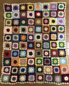 手編み ハンドメイド フラワー マルチカバー ブランケット