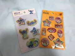 ディズニー スティッチ、ライオンキング ウォーターシール 2種セット