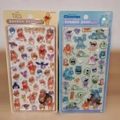 【正規品】ボンボンドロップシール　モンスターズインク&くまのプーさん