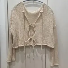LOWRYS FARM 2WAYメッシュリボンサマーカーディガンのサムネイル