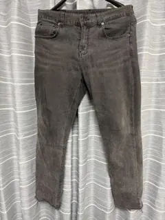 D.CRACK グレー スリムフィットデニム