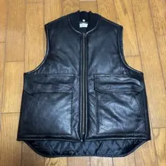 YOUSED by vintage リメイクレザーベスト 古着 ヴィンテージ