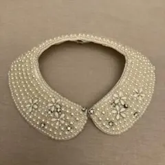 組曲　つけ襟　パール