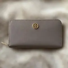 Tory Burch グレー レザー 長財布