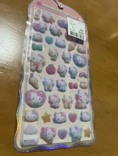 コットンパフィーシール　サンリオ　ハローキティ　ボンボンドロップシール