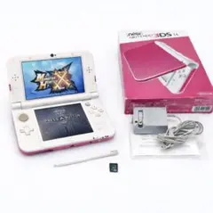 newニンテンドー3DS LL ピンク×ホワイト 上画面IPS 箱付 動作確認済