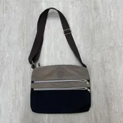 MERRIMENT メリーメント 3ZIP ショルダーバッグ ブラック