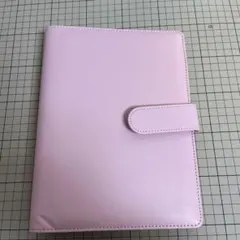PU ノートバインダー　磁気バックル付き　A5 ピンク