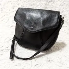 90s Burberrys シボ革 レザー 裏地ノバチェックショルダーバッグ