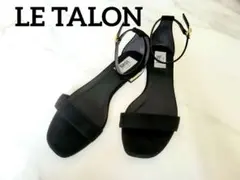 LE TALON GRISE★アンクルストラップサンダル ブラックのサムネイル