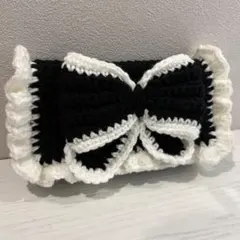 ペンケース 筆箱 ポーチ 編み物 ハンドメイド