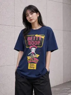 BETTY BOOP ベティーちゃんオーバーサイズシルエットTシャツ M〜L