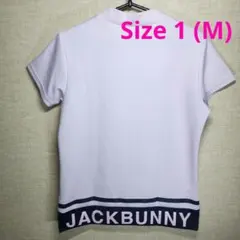 ​【美品】ジャックバニー モックネック 半袖シャツ ピンク レディース1 M相当のサムネイル