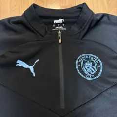 Puma × Manchester City ハーフジップ　ジャージ 黒