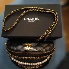 CHANEL メイクアップポーチ キルティング