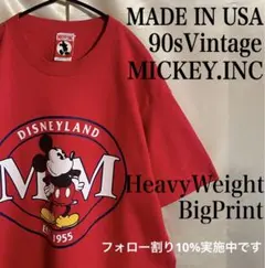 USA製 90s ヴィンテージ MICKEY tシャツ ディズニー デカロゴ
