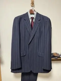 【新品】PaulSmithCOLLECTIONスーツ EXL ネイビーストライプ