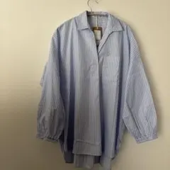 新品★HEART MARKET 水色ストライプシャツ FREEサイズ