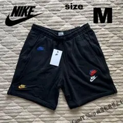 NIKE ナイキ ハーフパンツ スウェット 黒 ブラック ボトムス M