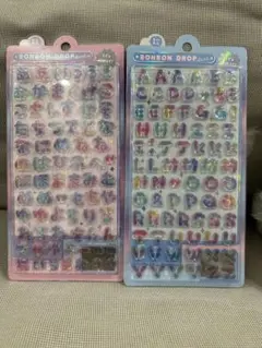 (正規品) ボンボンドロップシール アルファベット ひらがな 2点セット