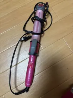 ピンク カールアイロン 温度調整機能付き
