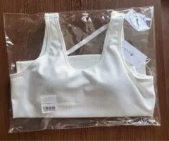 新品未開封【SUKALA】リブソリッドショートタンクトップ S サイズ