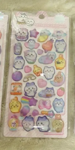 ぷくぷくシール‼️ちいかわ　平成レトロ　ドロップシール