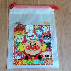 アンパンマン 巾着袋 不二家 お菓子袋 着替え入れ おむつポーチ ショップ袋のサムネイル