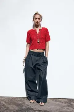 オープンニットカーディガン ZARA