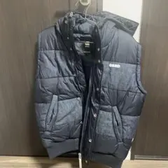 送料込❗️G-STAR RAW フード付きダウンベスト Mサイズ 黒・青のサムネイル