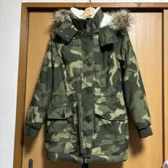 Hollister ホリスター 迷彩柄 フード付きモッズコート Mサイズ