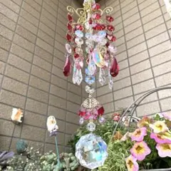 スワロフスキーサンキャッチャー ロザリンブルーAB50mm⋆☽︎︎·̩͙