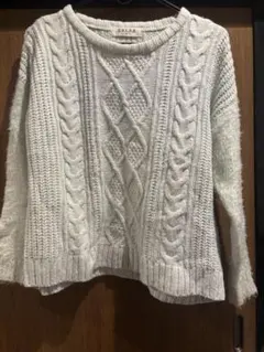 C.O.L.Z.A ケーブルニットセーター M ミントグリーン