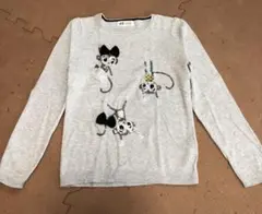 H&M スパンコール付きニット　122/128