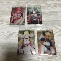 ホロライブ　ウエハース　カード　4枚まとめ売り