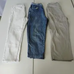 C102 3点セット まとめ売り ホワイト デニム ベージュ