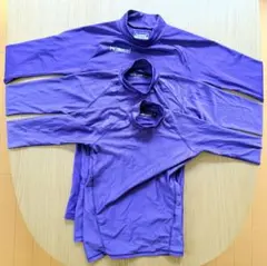 hummel 、s.a.gear 紫 長袖インナー 3点セッ140,150