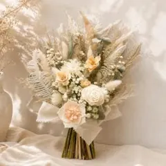 ドライフラワー⭐️ ナチュラルスワッグ white♪ - メルカリ