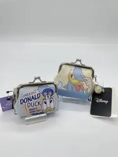 新品未使用　ディズニー　ドナルドダック　 コインケース　セット　ブルー