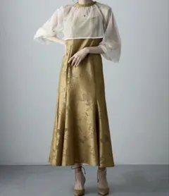 etoll. 3wayシフォンボレロ&レースキャミドレス