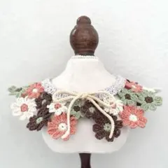 baby&kids お花 つけ襟 ハンドメイド かぎ針編み かぎ編み