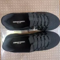 CEDAR CREST ブラックスニーカー 25.0